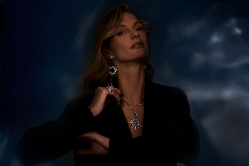 Helios Chain Earring Jackets & Sun Goddess Earrings
