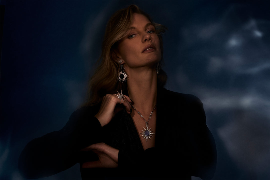Helios Chain Earring Jackets & Sun Goddess Earrings