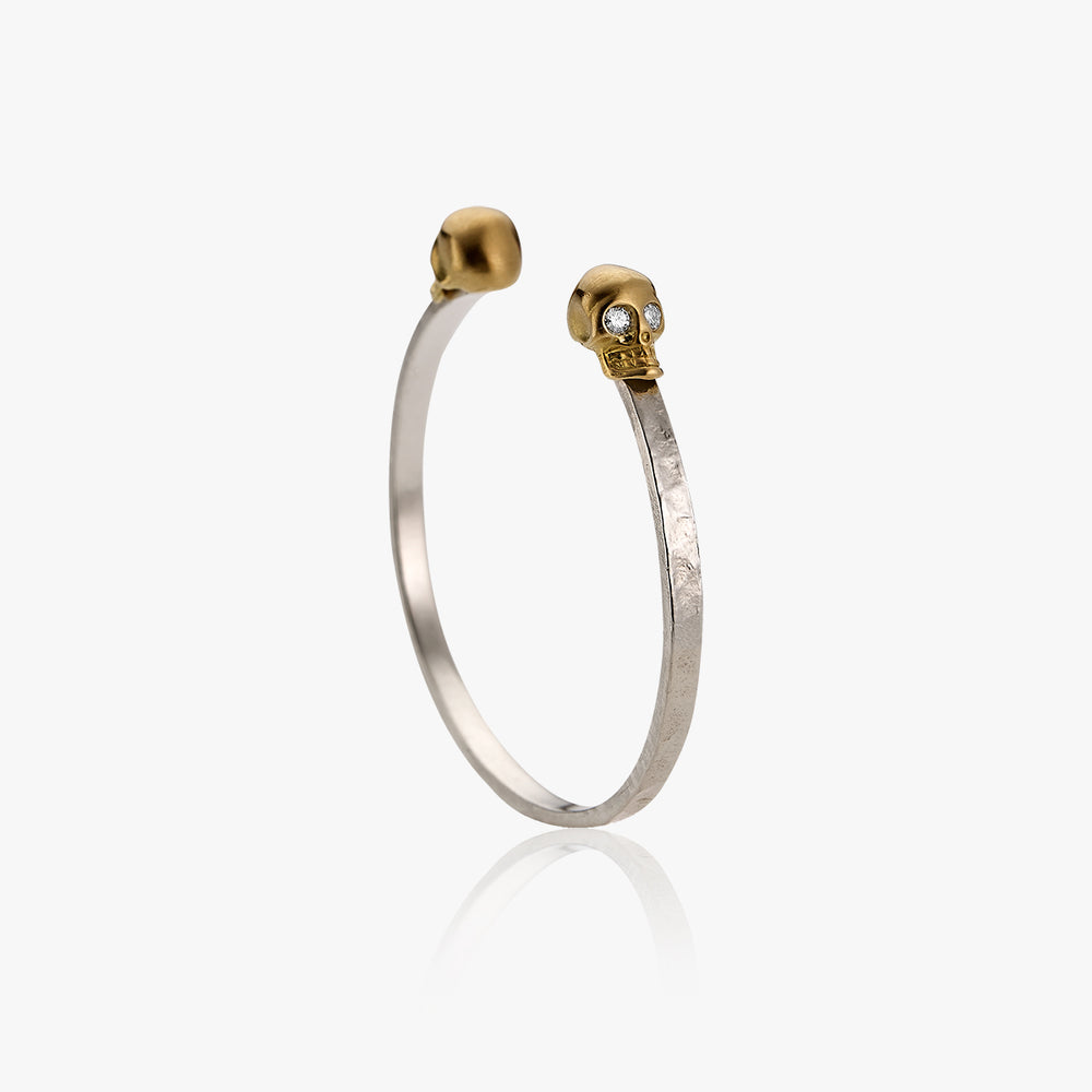 Bonehead Hammered Cuff
