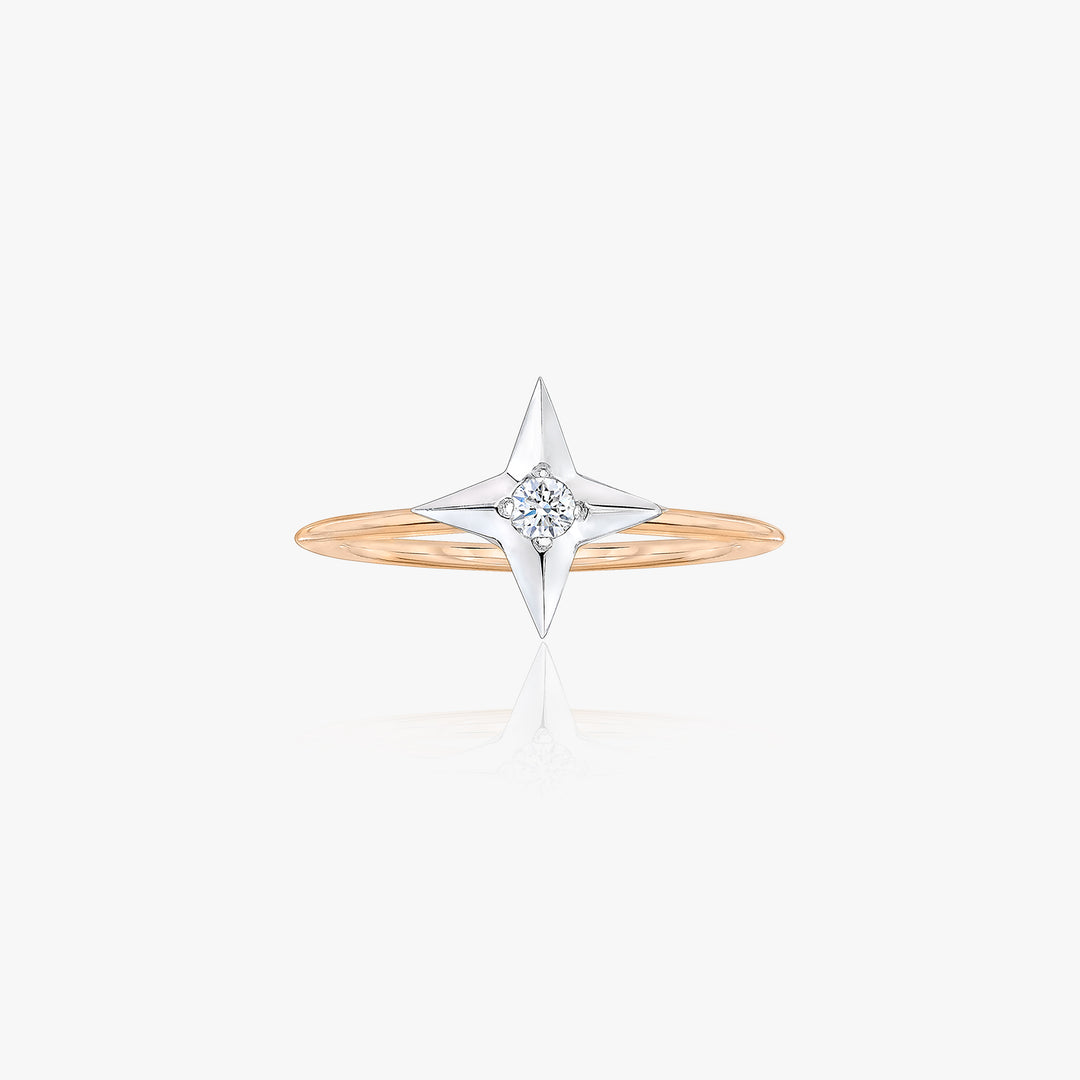 Petite North Star Harmony Ring