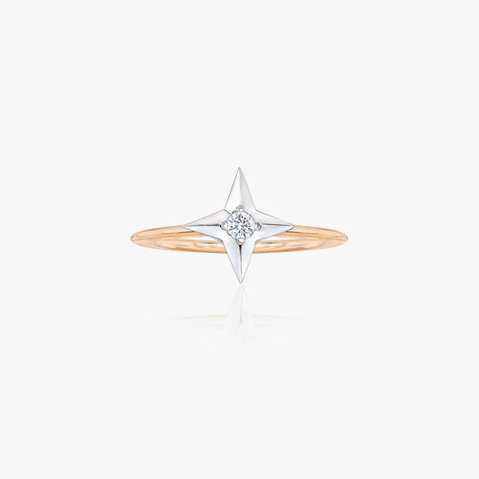 Petite North Star Harmony Ring