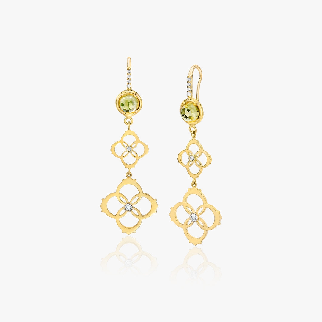 Lorica Citrine Ear Wire Earrings