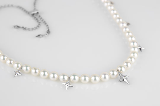 North Star Pearl Necklace Slider