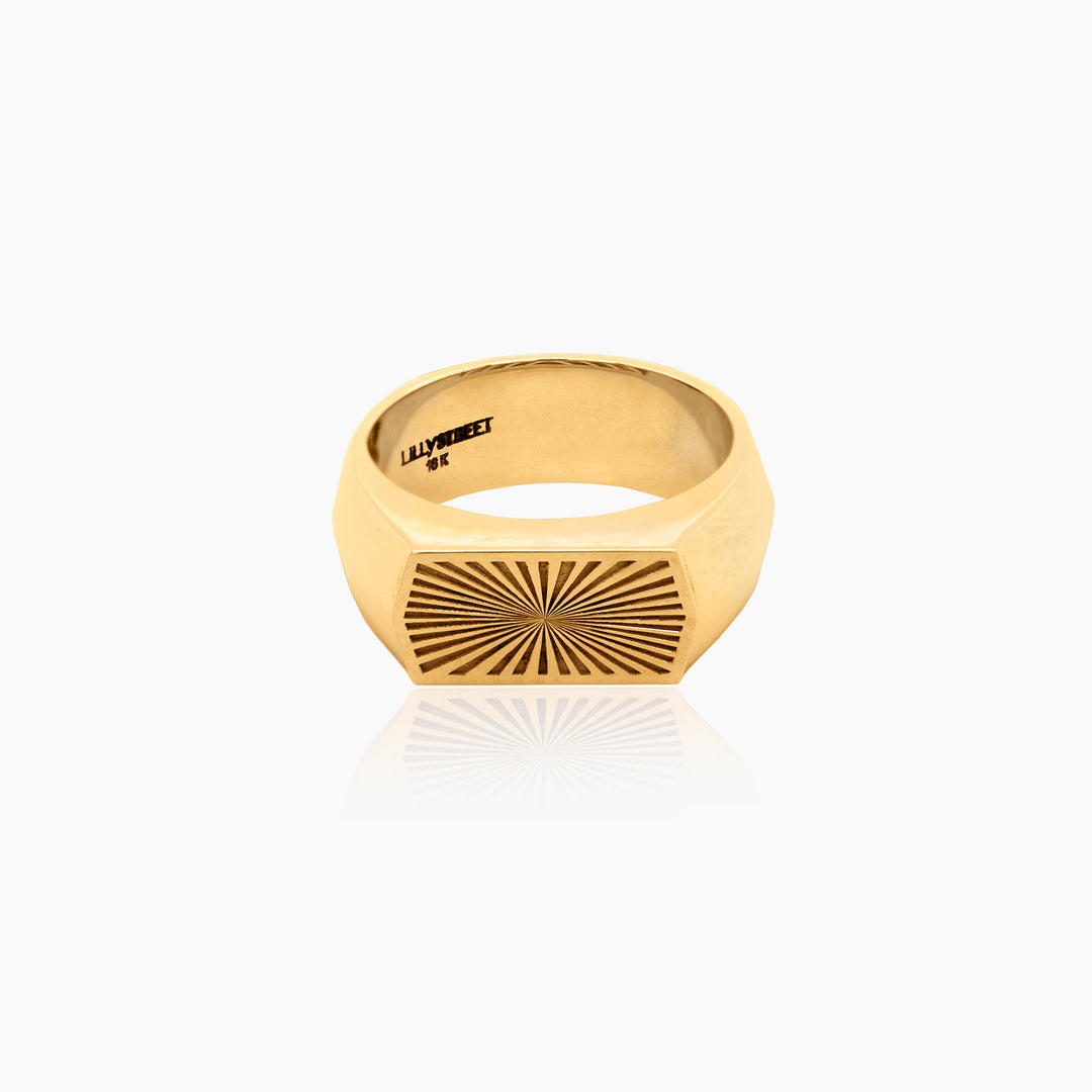 Sunburst Wedding Band