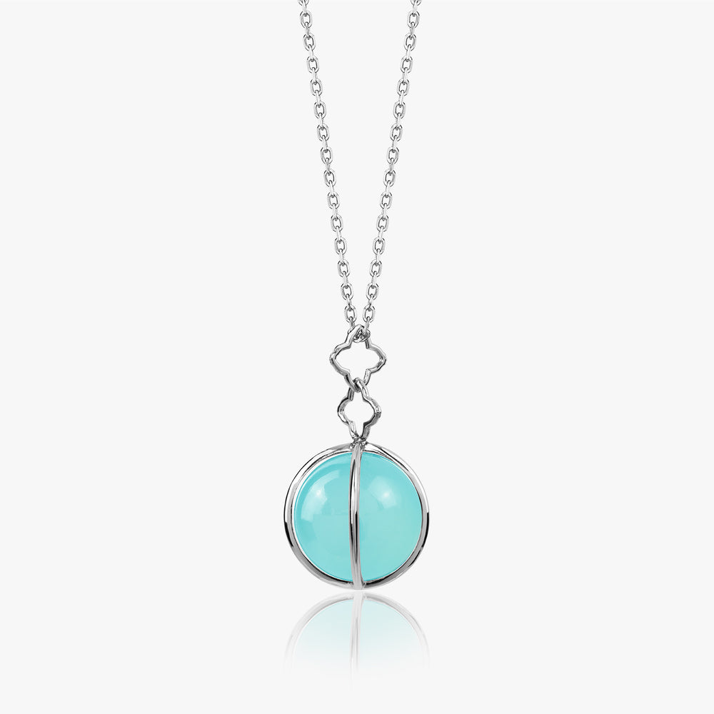 XX Aqua Chalcedon Orb Cage