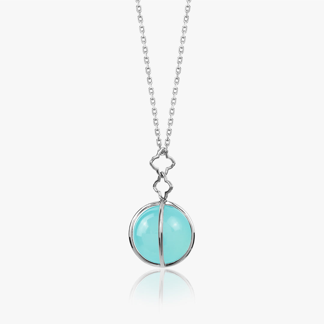 XX Aqua Chalcedon Orb Cage