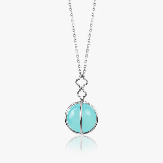 XX Aqua Chalcedon Orb Cage