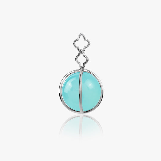 XX Aqua Chalcedon Orb Cage