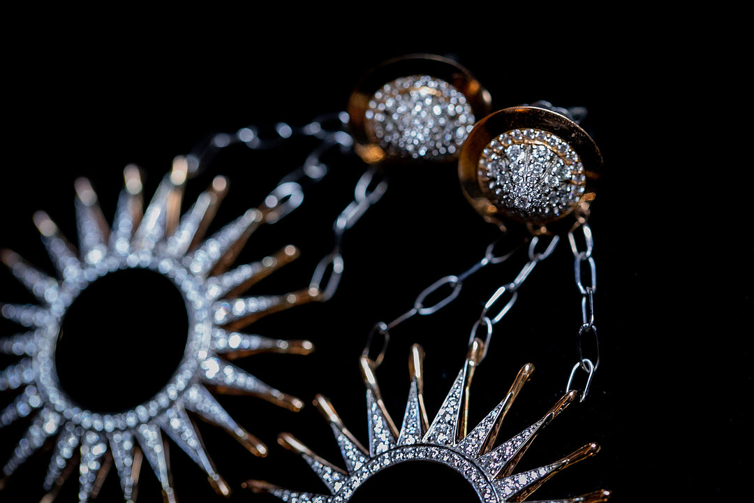 Valiance II Earrings & Helios Chain Jackets