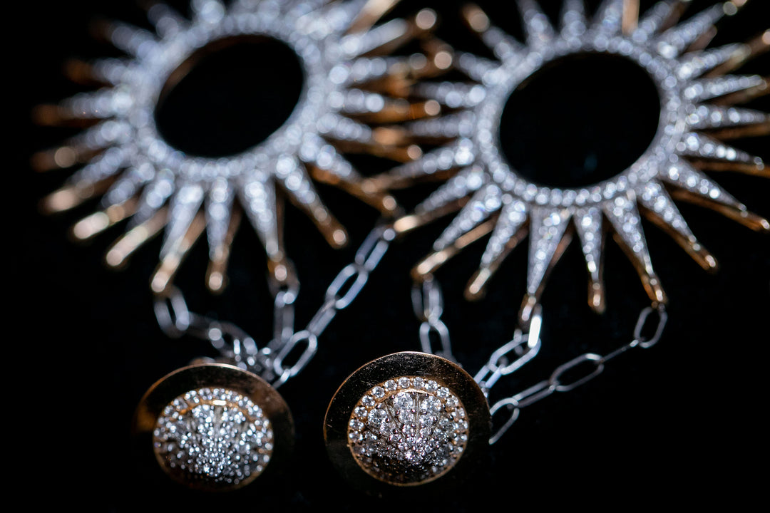 Valiance II Earrings & Helios Chain Jackets, alternate view