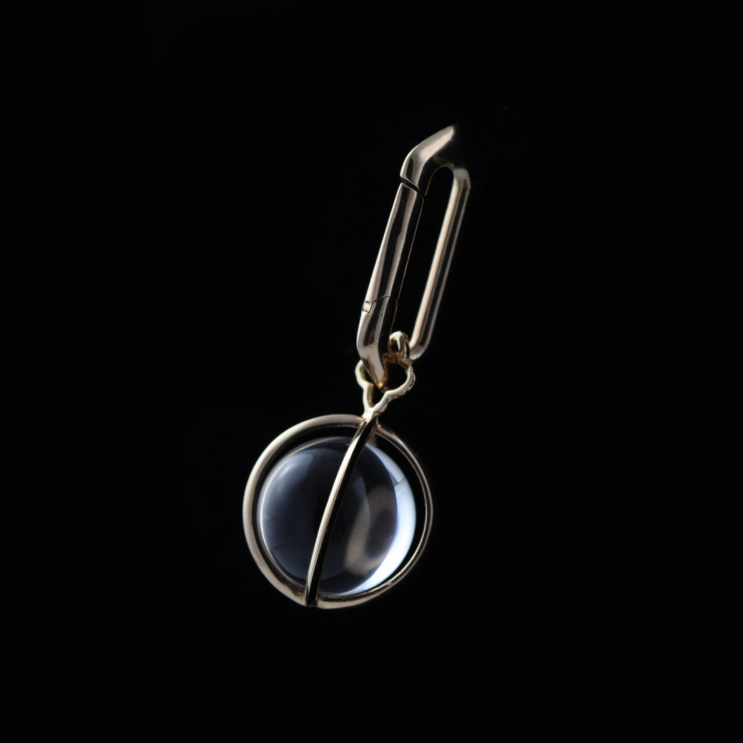 XX Jaula de orbe de cuarzo transparente