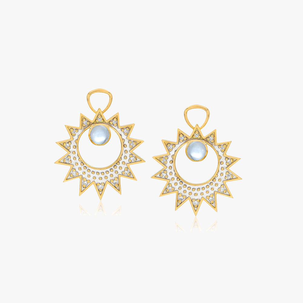 Starlite Blue Moonstone Diamond Amulets