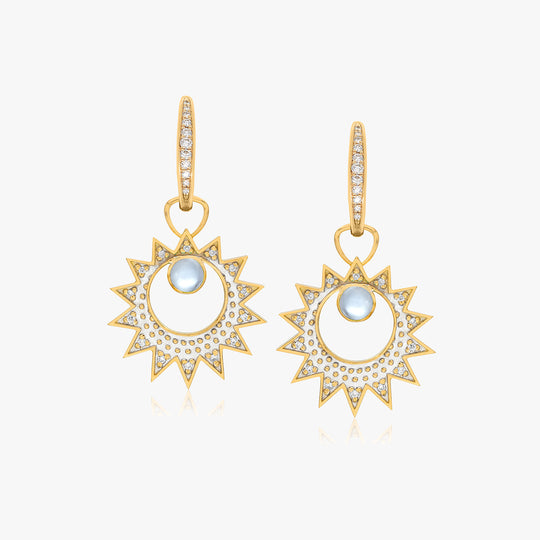 Starlite Blue Moonstone Diamond Amulets