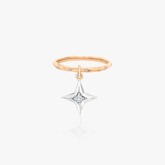 Petite North Star 1.8MM Hammered Stackable Band