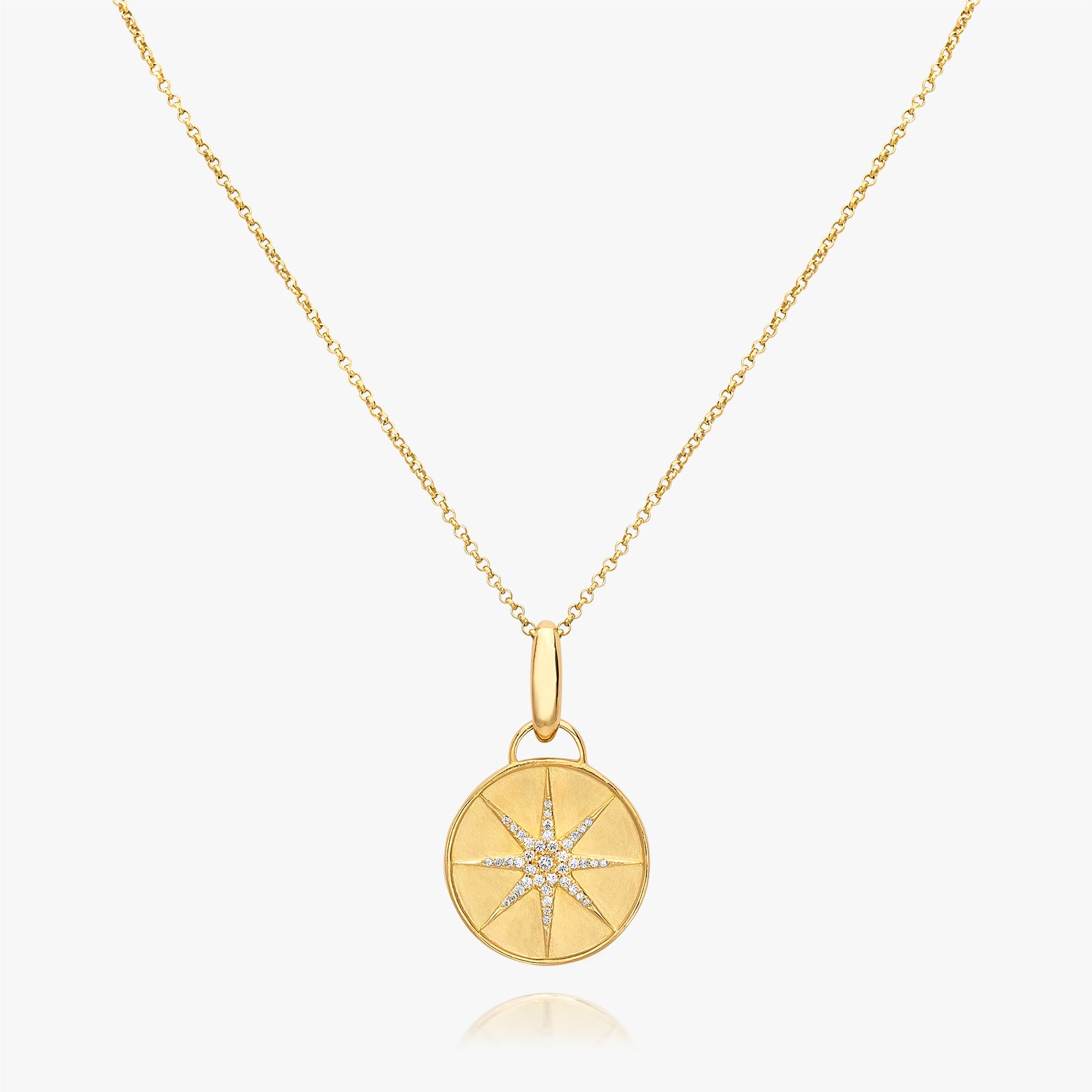 Lilly Street Fine Jewelry - Starbust Amulet 18 Karat Yellow Gold