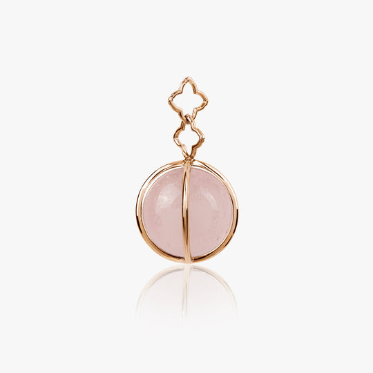 XX Rose Quartz Orb Cage
