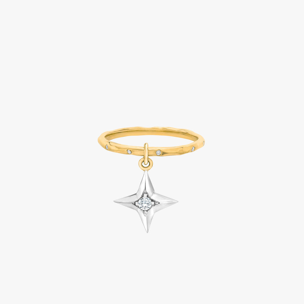 Petite North Star 1.8MM Hammered Stackable Band
