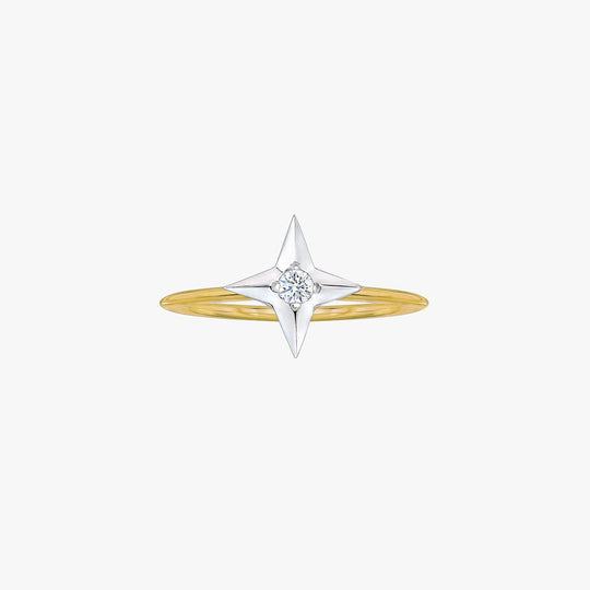 Petite North Star Harmony Ring